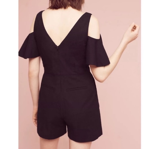 Elevenses Black Sleeve Shorts Romper - Picture 3 of 6